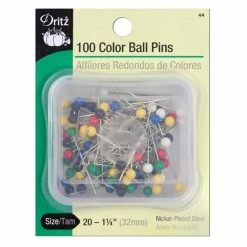 Budget 😀 100 Color Ball Point Pins, Size 20 by Dritz 🥰
