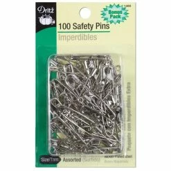 Promo 🌟 100 Assorted Safety Pins, Size 00/1/2/3 by Dritz 🎉