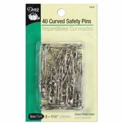 Deals 🧨 40 Curved Safety Pins, Size 2 by Dritz 🎉