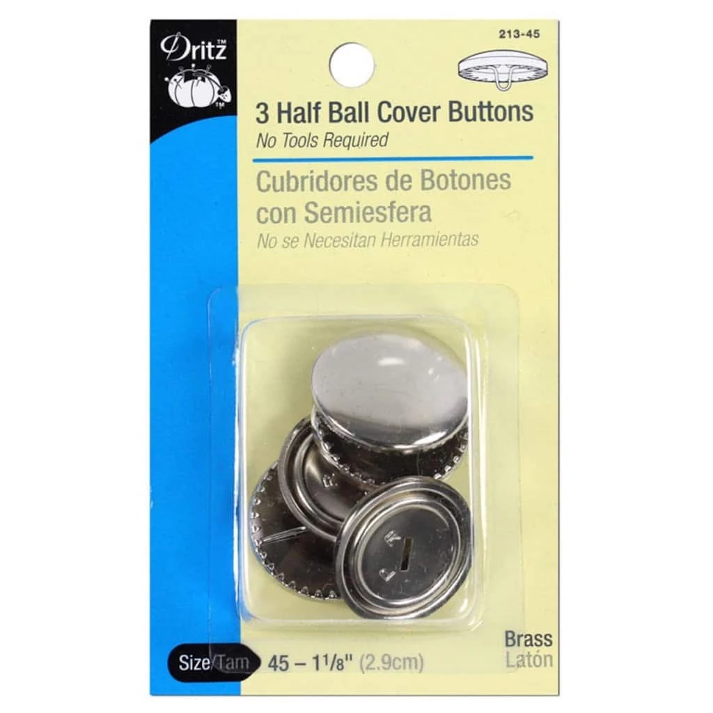 Best Sale 🔥 Dritz® Half Ball Cover Buttons, Size 45 👏 1 Best Sale 🔥 Dritz® Half Ball Cover Buttons, Size 45 👏