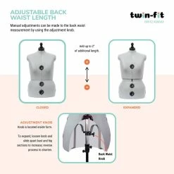 Cheap 😀 Dritz® Twin-Fit Large 👗 Dress Form with Adjustable Tri-Pod Stand 🌟 -Deals Dritz Store D335232S 7