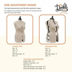 Coupon 🧨 Dritz® My Double Designer Medium 👗 Dress Form with Adjustable Tri-Pod Stand 😍 -Deals Dritz Store D335234S 3