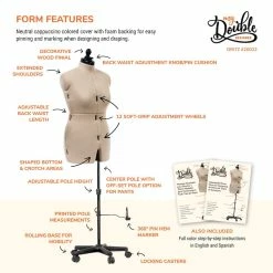 Coupon 🧨 Dritz® My Double Designer Medium 👗 Dress Form with Adjustable Tri-Pod Stand 😍 -Deals Dritz Store D335234S 4