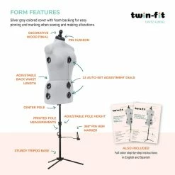 Best Pirce ⌛ Dritz® Twin-Fit Medium 👗 Dress Form with Adjustable Tri-Pod Stand 😉 -Deals Dritz Store D335235S 4