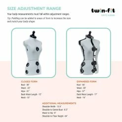 Cheap 💯 Dritz® Twin-Fit Petite 👗 Dress Form with Adjustable Tri-Pod Stand 🌟 -Deals Dritz Store D335237S 3