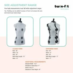 Top 10 🤩 Dritz® Twin-Fit Small 👗 Dress Form with Adjustable Tri-Pod Stand 👏 -Deals Dritz Store D335239S 3