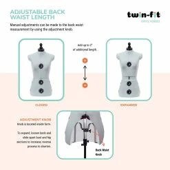Top 10 🤩 Dritz® Twin-Fit Small 👗 Dress Form with Adjustable Tri-Pod Stand 👏 -Deals Dritz Store D335239S 7