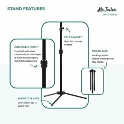 Outlet ❤️ Dritz® Mr. Tailor Male 👗 Dress Form with Adjustable Tri-Pod Stand ✔️ -Deals Dritz Store D335243S 8