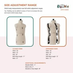 Promo 🧨 Dritz® Little Double Child 👗 Dress Form with Adjustable Tri-Pod Stand 😉 -Deals Dritz Store D335244S 3