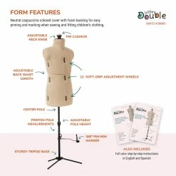 Promo 🧨 Dritz® Little Double Child 👗 Dress Form with Adjustable Tri-Pod Stand 😉 -Deals Dritz Store D335244S 4