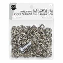 Cheap ⌛ Dritz® Silver Open-Ring Snaps & Tools, 60 Sets 🤩