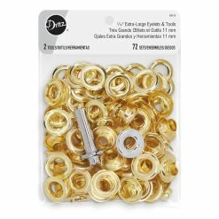 Buy 😍 Dritz® Gold Extra-Large Eyelets with Tools, 72 Sets 👍