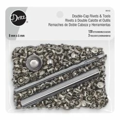 Cheap 🎁 Dritz® Silver Double-Cap Rivets & Tools, 120 Sets 😀