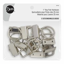 Outlet ✔️ Dritz® Silver 1" Key Fob Hardware, 12ct. 🌟