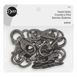 Flash Sale ⭐ Dritz® Gray 2.5" Swivel Hooks, 12ct. ✔️