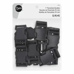 Wholesale 🧨 Dritz® Black 1" Parachute Buckles, 12ct. 😀