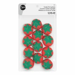 New โ๏ธ Dritz® 1" Red Tomato Pin Cushions, 12ct. โจ