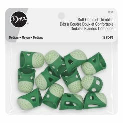 Best Sale 😍 Dritz® Green Medium Soft Comfort Thimbles, 12ct. 😍