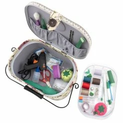 Wholesale 👍 Dritz® Vintage 👗 Dress Form Large Oval Sewing Basket with Removable Tray 🛒 -Deals Dritz Store D335317S 4