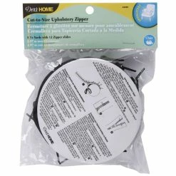 New 🥰 Dritz Home Cut-To-Size Black Nylon Zipper, 3.25yd. ⌛
