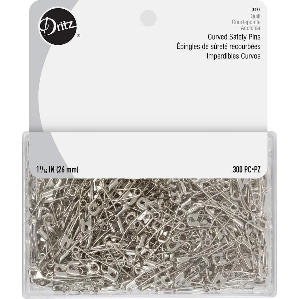 Hot Sale ๐งจ Dritz® Curved Safety Pins with Reusable Storage Box, 300ct. ๐ 1 Hot Sale ๐งจ Dritz® Curved Safety Pins with Reusable Storage Box, 300ct. ๐