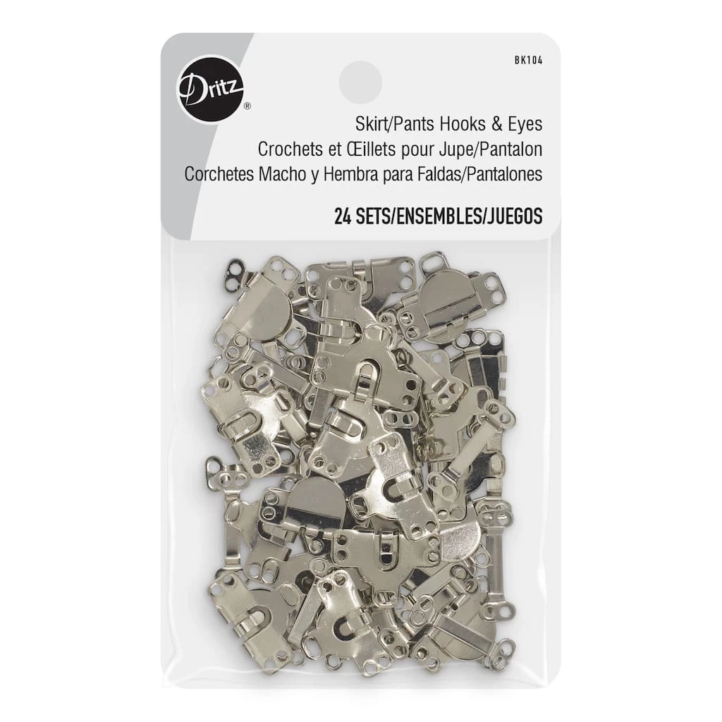 Wholesale 🥰 Dritz® Nickel Sew-On Hook & Eye Closures 🔥 1 Wholesale 🥰 Dritz® Nickel Sew-On Hook & Eye Closures 🔥