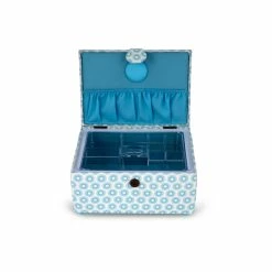 Best Pirce 😀 Dritz® Blue Retro Small Rectangular Sewing Basket 😉 -Deals Dritz Store D501570S 3