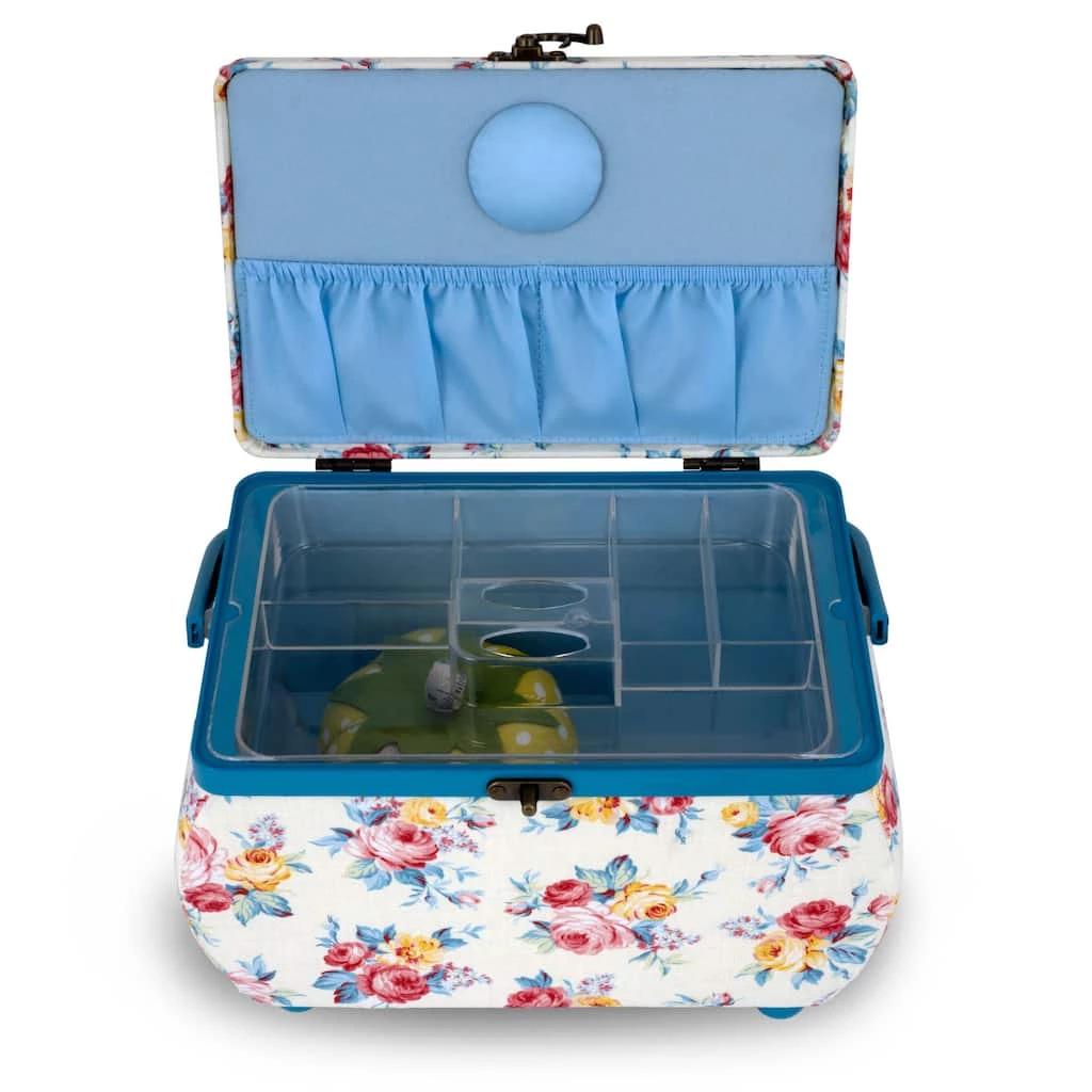 Best deal 💯 Dritz® Bright Floral Medium Curved Sewing Basket With Tomato Pincushion 🔥 4 Best deal 💯 Dritz® Bright Floral Medium Curved Sewing Basket With Tomato Pincushion 🔥 - Image 4