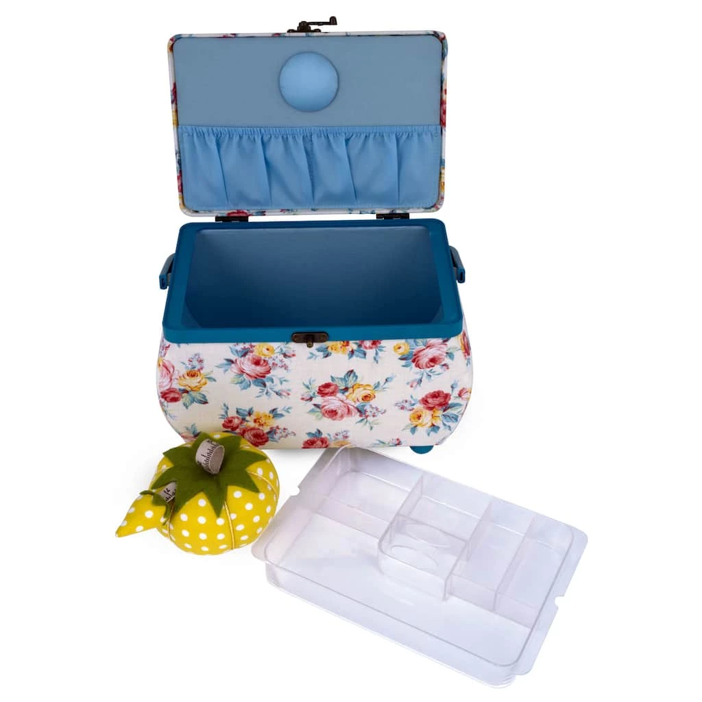 Best deal 💯 Dritz® Bright Floral Medium Curved Sewing Basket With Tomato Pincushion 🔥 5 Best deal 💯 Dritz® Bright Floral Medium Curved Sewing Basket With Tomato Pincushion 🔥 - Image 5