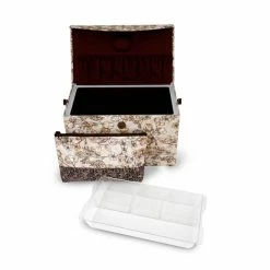 Best deal ❤️ Dritz® Neutral Floral Medium Rectangular Sewing Basket With Zippered Case 🛒 -Deals Dritz Store D501573S 4