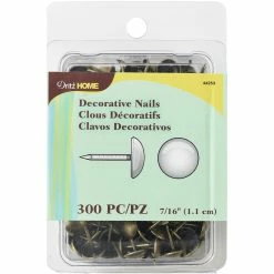 Cheap ⭐ Dritz® Home 7/16" Antique Brass Smooth Upholstery Decorative Nails, 300ct. 🛒