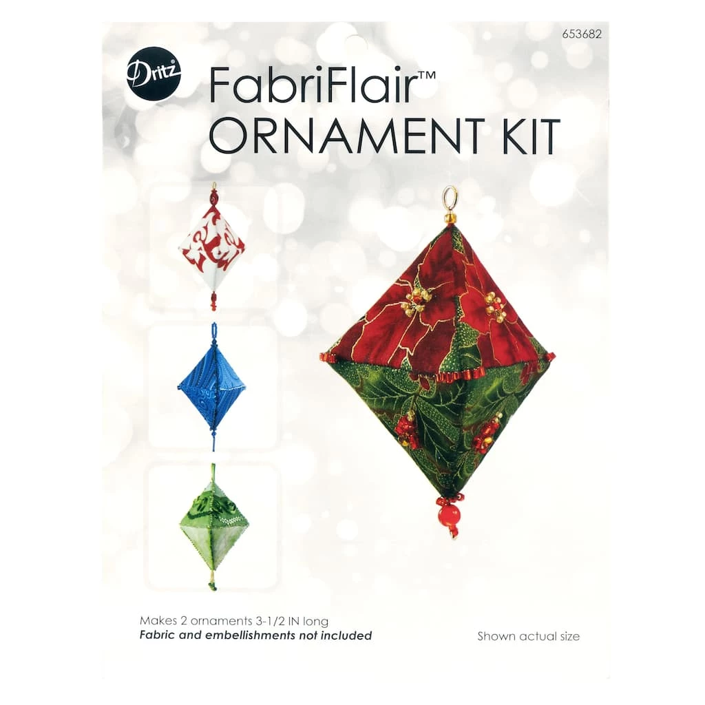 Promo ✨ Dritz® FabriFlair 3.5" Trilliant Pattern Ornament Kit ⌛ 1 Promo ✨ Dritz® FabriFlair 3.5" Trilliant Pattern Ornament Kit ⌛