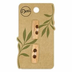 Cheapest 👏 Dritz® 25mm Natural Sustainable Wood Toggle Button, 6ct. 👏