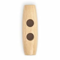 New ❤️ Dritz® 41mm Natural Sustainable Wood Toggle Button, 3ct. 👏 -Deals Dritz Store D582255S 3