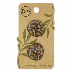 Best Sale 🛒 Dritz® 28mm Cheetah Recycled Leather Buttons, 6ct. 🔔