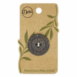 New ❤️ Dritz® 28mm Dark Brown Recycled Coconut Round Buttons, 3ct. 🌟