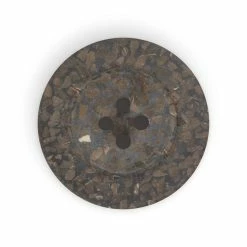 New ❤️ Dritz® 28mm Dark Brown Recycled Coconut Round Buttons, 3ct. 🌟 -Deals Dritz Store D582274S 3
