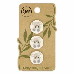 Budget ⭐ Dritz® 18mm Natural Recycled Cotton Koala Button, 9ct. ❤️