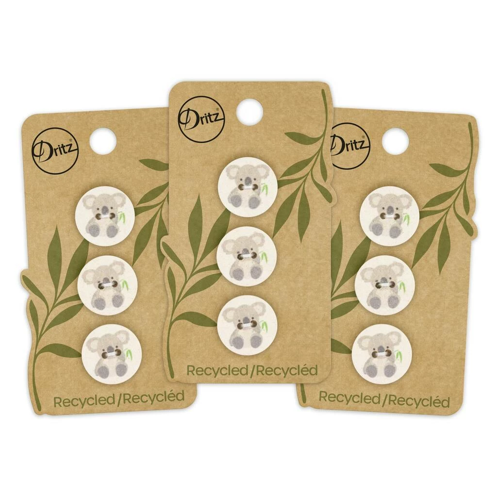 Budget ⭐ Dritz® 18mm Natural Recycled Cotton Koala Button, 9ct. ❤️ 7 Budget ⭐ Dritz® 18mm Natural Recycled Cotton Koala Button, 9ct. ❤️ - Image 7