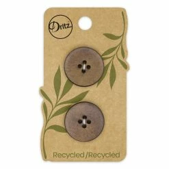 Brand new 🥰 Dritz® 23mm Medium Brown Recycled Leather Round Button, 6ct. 👏