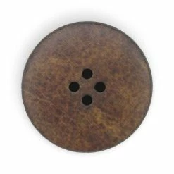 Deals 😉 Dritz® 30mm Medium Brown Recycled Leather Round Button, 3ct. 👏 -Deals Dritz Store D582309S 3