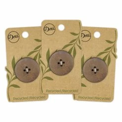 Deals 😉 Dritz® 30mm Medium Brown Recycled Leather Round Button, 3ct. 👏 -Deals Dritz Store D582309S 8