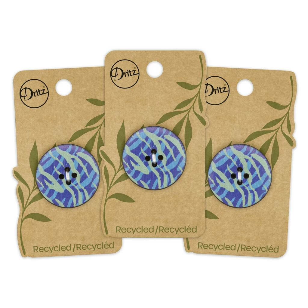 Outlet ๐ฅฐ Dritz® 30mm Multicolor Print Recycled Leather Round Button, 3ct. ๐ 6 Outlet ๐ฅฐ Dritz® 30mm Multicolor Print Recycled Leather Round Button, 3ct. ๐ - Image 6