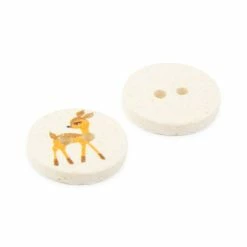 Budget ⌛ Dritz® 15mm Natural Recycled Cotton Deer Button, 9ct. 👏 -Deals Dritz Store D582316S 6