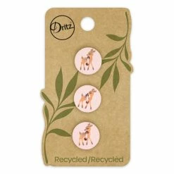 Flash Sale 🥰 Dritz® 15mm Light Pink Recycled Cotton Deer Button, 9ct. ✨