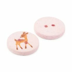Flash Sale 🥰 Dritz® 15mm Light Pink Recycled Cotton Deer Button, 9ct. ✨ -Deals Dritz Store D582318S 6