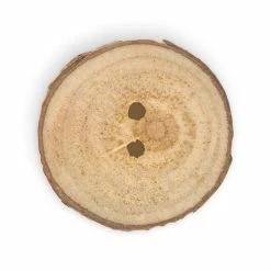 Promo 🤩 Dritz® 30mm Light Brown Sustainable Wood Grain Round Button, 3ct. 👏 -Deals Dritz Store D582319S 4