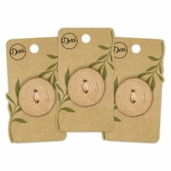Promo 🤩 Dritz® 30mm Light Brown Sustainable Wood Grain Round Button, 3ct. 👏 -Deals Dritz Store D582319S 8