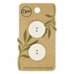 Cheap ✨ Dritz® 23mm Light Gray Recycled Corozo Round Button, 6ct. 🤩