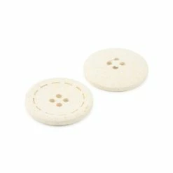 New ❤️ Dritz® 25mm Recycled Cotton Round Stitch Button, 6ct. 🎉 -Deals Dritz Store D582329S 6